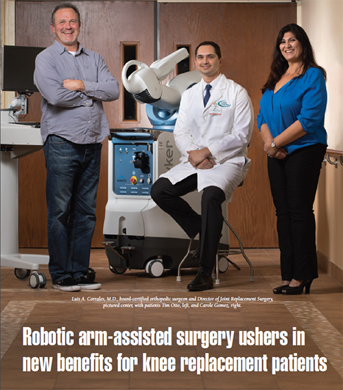 Robotic arm-assisted surgery ushers in new benefits for knee replacement patients