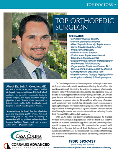 Luis A. Corrales, MD - Board Certified Orthopedic Surgeon1